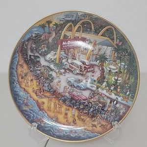 Vintage McDonald's Golden Summer Collector's Plate Bill Bell Franklin Mint 8 in